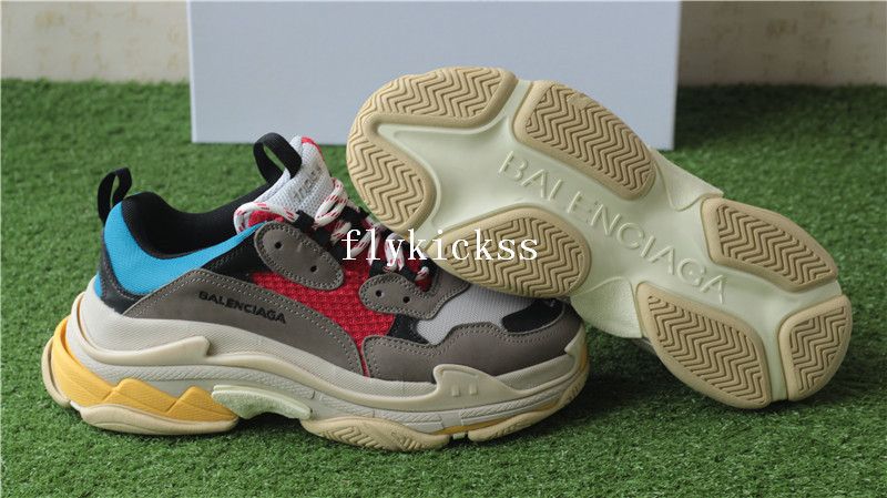 Balenciaga 2017 Fall Winter Triple-S Grey Red